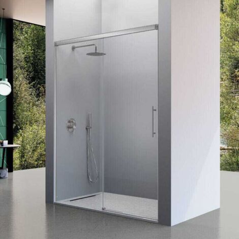 Frontal de ducha + Puerta Corredera 129-132  cm URBAN Cromado