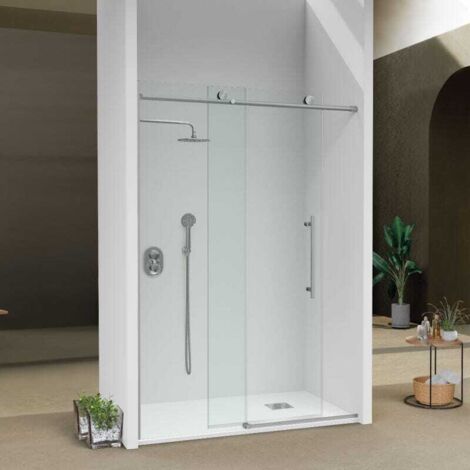 Frontal de ducha + Puerta Corredera 150-152  cm BABILÓN Cromado