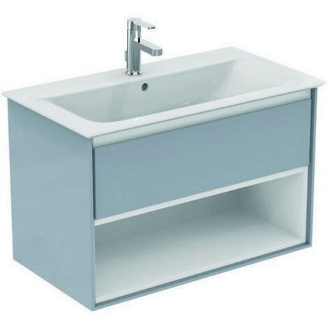 Frontale cassetto CONNECT AIR 800 mm rovere e bianco opaco per mobile lavabo IDEAL STANDARD