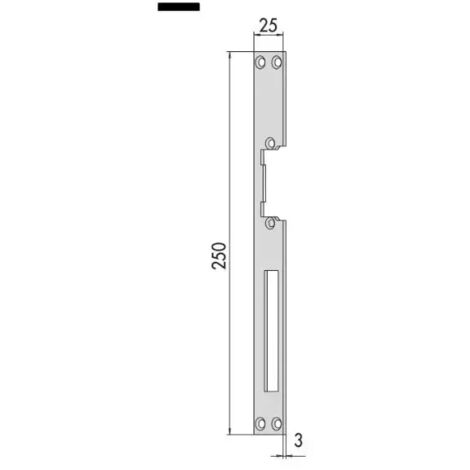 FRONTALE CISA 05001-00-0-07 L 250MM
