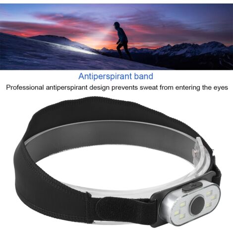 Frontale Lampe LED Rechargeable USB Imperméable Mini Torche Lampe de Camping