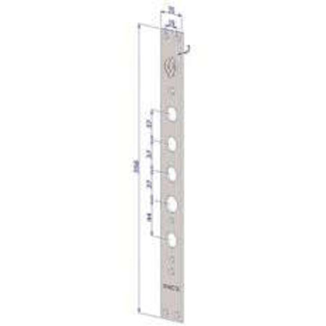 Frontale P/Serrature Porte Blindate In Acciaio Inox Int.37 Fr2530  - (FR2530XAI37)