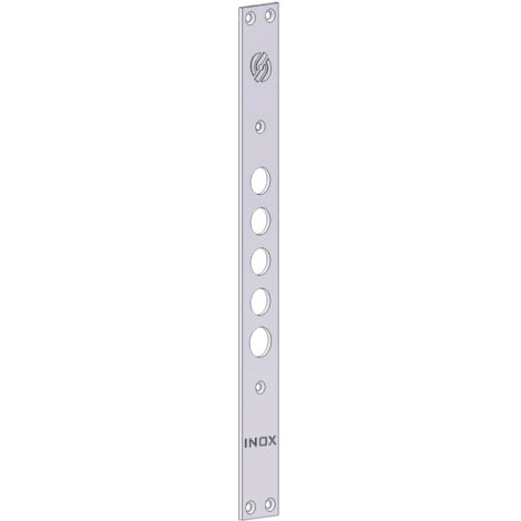 FRONTALE PER SERRATURE PORTE BLINDATE interasse mm 37 - 4 fori  - SECUREMME