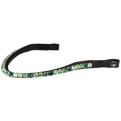 Frontalino con strass modello Shade: FULL, Nero/purple
