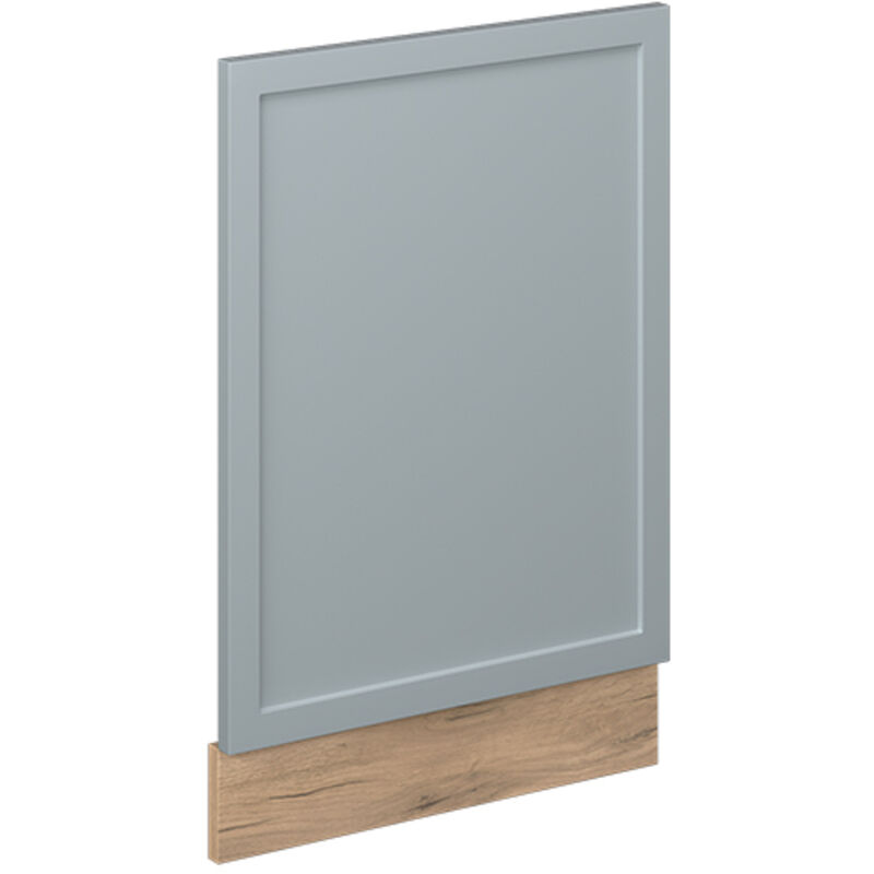 Frontblende Fame-line, Hellblau-grau, 45 Cm Ohne Arbeitsplatte Vicco