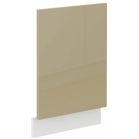 Frontblende Geschirrspüler integriert 45 cm Cappuccino Hochglanz Küche Lara