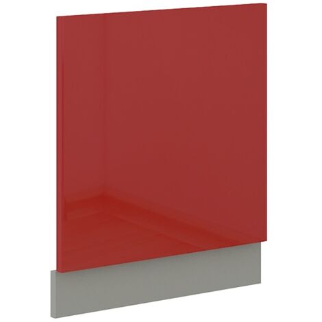 Frontblende Geschirrspüler integriert 60 cm Rot Hochglanz Küche Rose Bianca