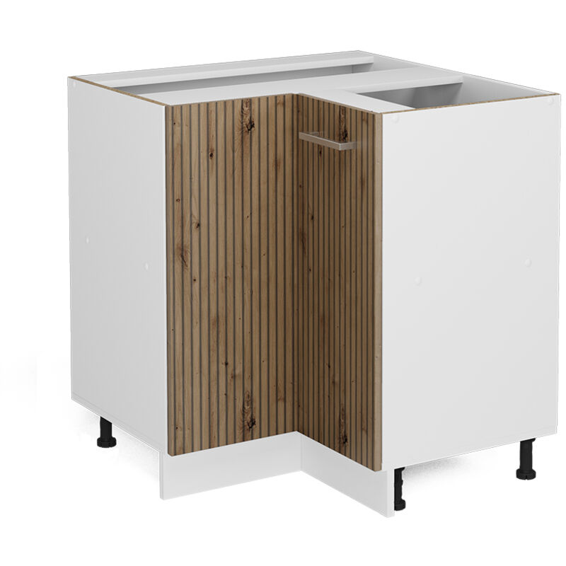 Vicco - Eckunterschrank R-line, Artisan-eiche, 75.6 Cm Ohne Arbeitsplatte
