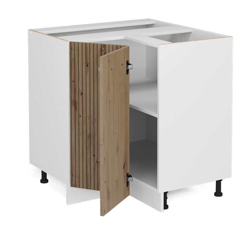 Vicco - Eckunterschrank R-line, Artisan-eiche, 75.6 Cm, Ap Eiche