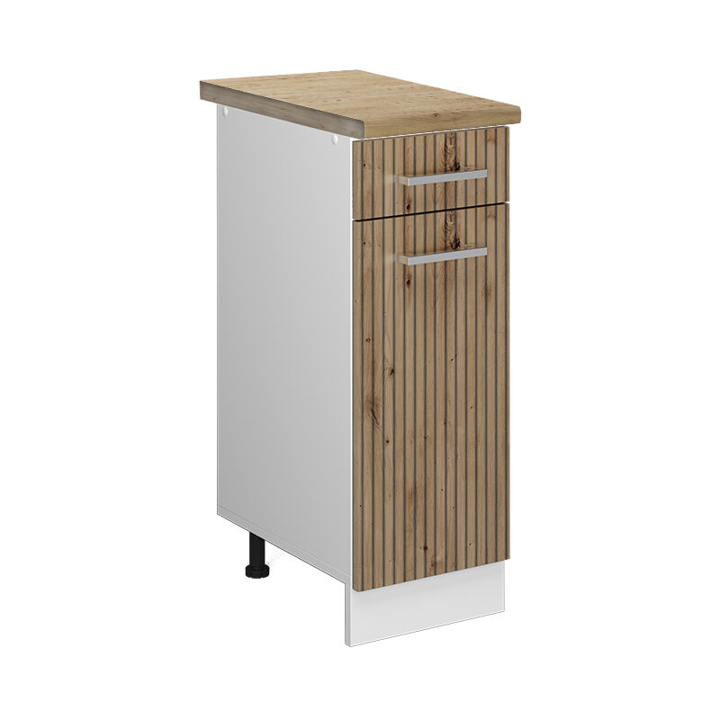 Vicco - Küchenunterschrank R-line, Artisan-eiche, 30 Cm , Ap Eiche