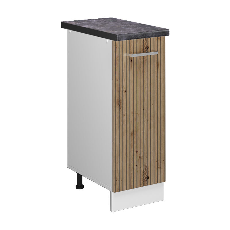 Vicco - Apothekerschrank R-line, Artisan-eiche, 30 Cm , Ap Anthrazit