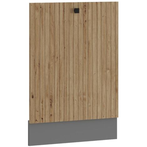Frontblende vollintegrierten Geschirrspüler 60cm Küche AVA Artisan Lamellenoptik