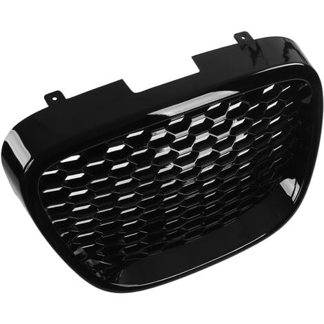 YB Frontgrill 1133007, glänzend schwarz, hitzebeständiger Stoßstangen-Netzgrill, Ersatz für Seat Leon Altea Toledo