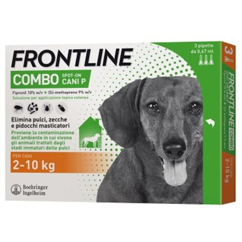 FRONTLINE COMBO 02-10 KG CANI PICCOLI 3 PIPETTE