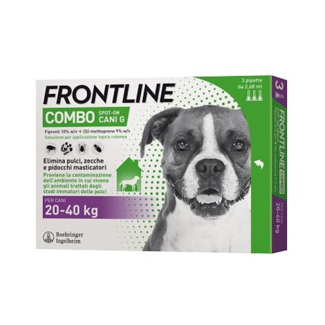 FRONTLINE COMBO 20-40 KG CANI GRANDI 3 PIPETTE