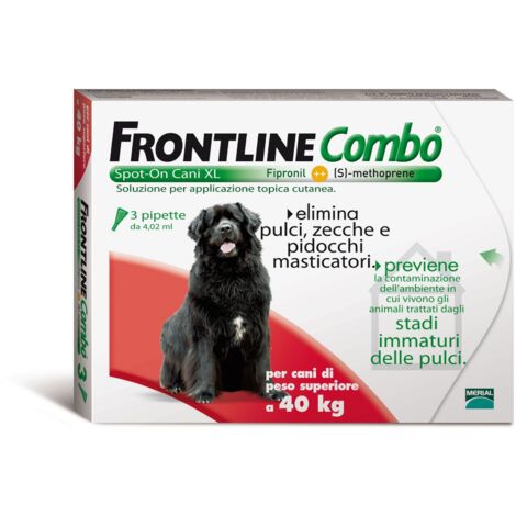 Frontline Combo 40-60 Kg Cani Xl 3 Pipette
