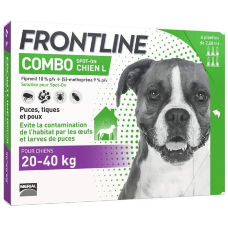 FRONTLINE Combo cane 20-40kg - 6 pipette