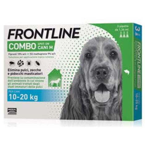 Frontline Combo Per Cani Medi - in confezione da 3 pipette