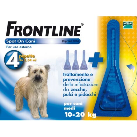 Frontline Spot-On 10-20 Kg Cani Medi 3+1 Pipette