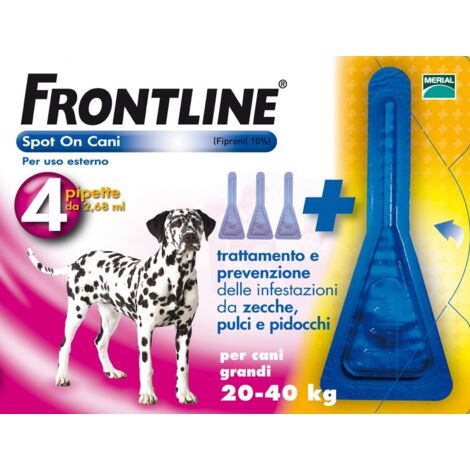 Frontline Spot-On 20-40 Kg Cani Grandi 3+1 Pipette