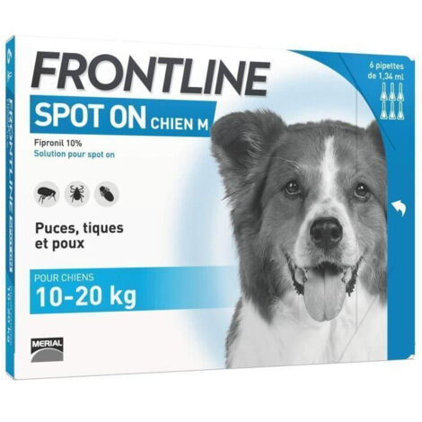 FRONTLINE Spot On chien 10-20kg - 6 pipettes