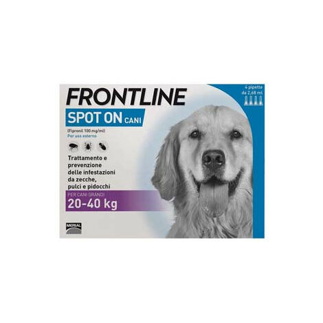 Frontline Spot-On Per Cani Grandi - in confezione da 4 pipette