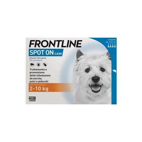 Frontline Spot-On Per Cani Piccoli E Cuccioli - in confezione da 4 pipette