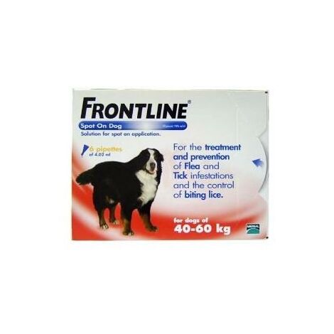 Frontline Spot On XLarge Dog 40-60kg (6Pipettes) x 1 (20052)