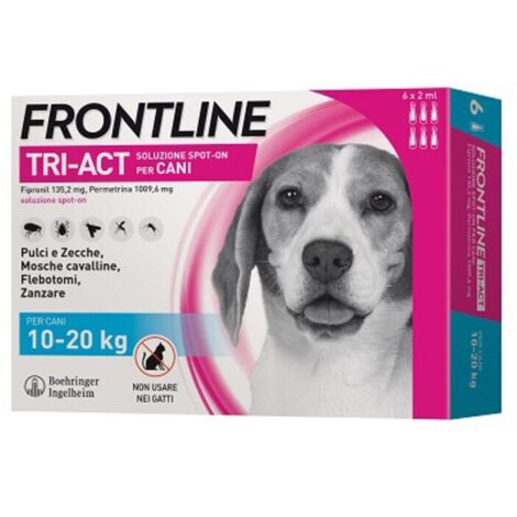 FRONTLINE TRI-ACT 10-20 KG 6 PIPETTE OFF. SPECIALE