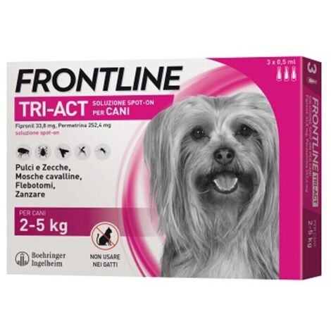 FRONTLINE TRI-ACT 2- 5 KG 3 PIPETTE