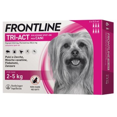 FRONTLINE TRI-ACT 2- 5 KG 6 PIPETTE OFF. SPECIALE