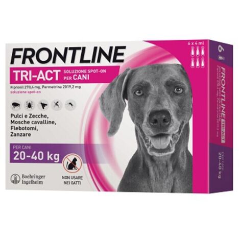 FRONTLINE TRI-ACT 20-40 KG 6 PIPETTE OFF. SPECIALE