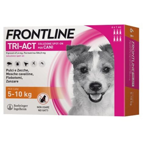 FRONTLINE TRI-ACT 5-10 KG 6 PIPETTE OFF. SPECIALE