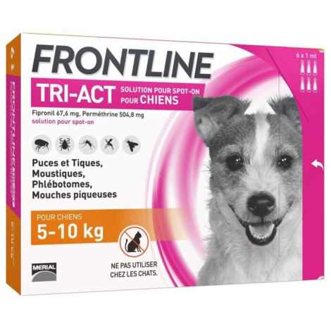 FRONTLINE TRI-ACT 5-10kg - 6 pipette
