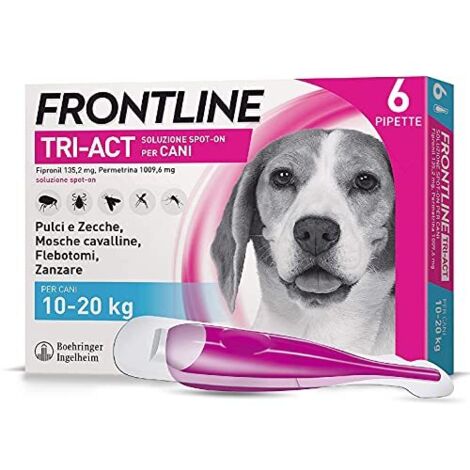 Frontline Tri-Act Cani 10-20 kg  - Frontline Tri-Act Cani 10-20 kg - Confezione Da 6 Pipette, Any
