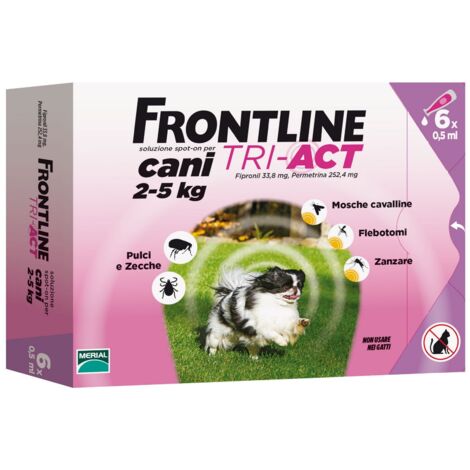 FRONTLINE TRI-ACT  CANI 2- 5 KG 6 PIPETTE OFF. SPECIALE