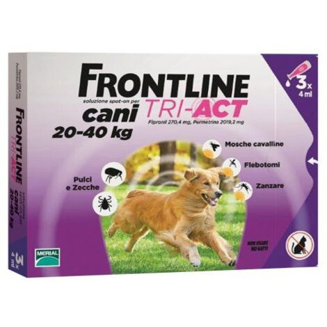 FRONTLINE TRI-ACT CANI 20-40 KG 3 PIPETTE