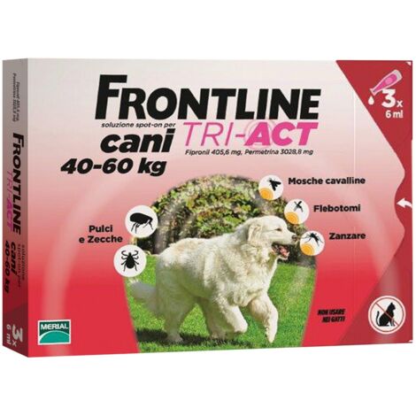 FRONTLINE TRI-ACT CANI 40-60 KG 3 PIPETTE