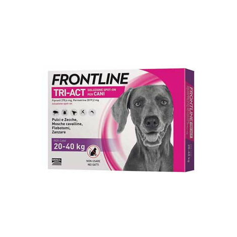 Frontline Tri-Act Spot-On Per Cani L - in confezione da 3 pipette