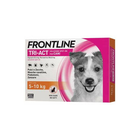 Frontline Tri-Act Spot-On Per Cani S  - in confezione da 3 pipette