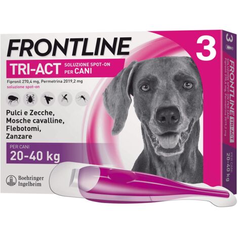 Frontline Triact Spot On per Cani 20-40 Kg 3 Pipette