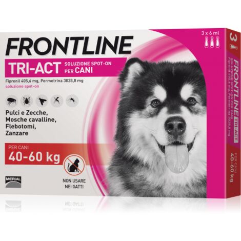 Frontline Triact Spot On per Cani 40-60 Kg 3 Pipette