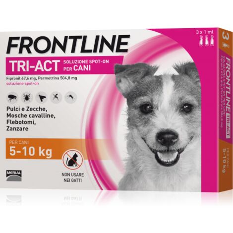 Frontline Triact Spot On per Cani 5-10 Kg 3 Pipette