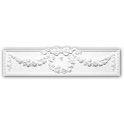 PROFHOME DECOR 163003 Profhome Marco para puerta estilo Neoimperio blanco - blanco