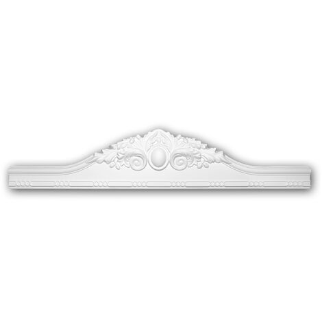 PROFHOME DECOR Frontone 154015 Profhome contorno porte stile rococò barocco bianco