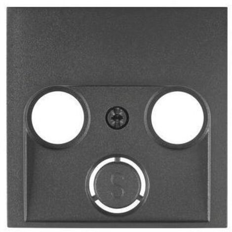 Frontplatte für 2- und 3-fach Antennensteckdose, anthrazit, B.Kwadrat/B.3/B.7