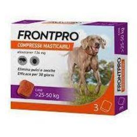 Frontpro Compressa Masticabile Cani 25-50 Kg 3 Pz