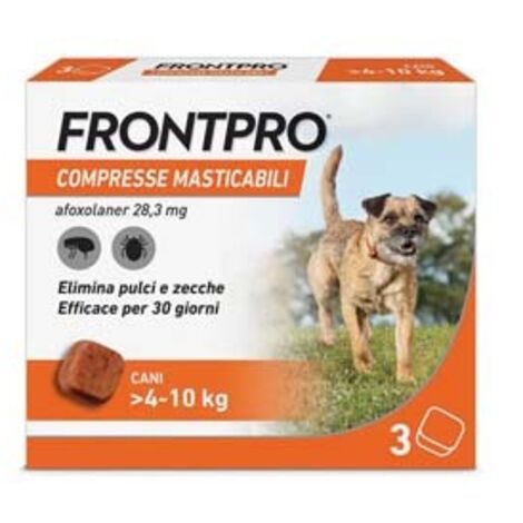 FRONTPRO COMPRESSE MASTICABILI PER CANI KG.410 confezione 3 compresse FRONTPRO