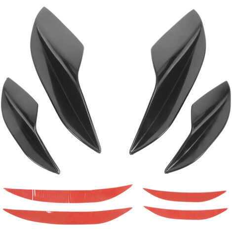Frontspoilerlippe mit Splitter und glänzend schwarzem Frontspoiler für Mitsubishi.