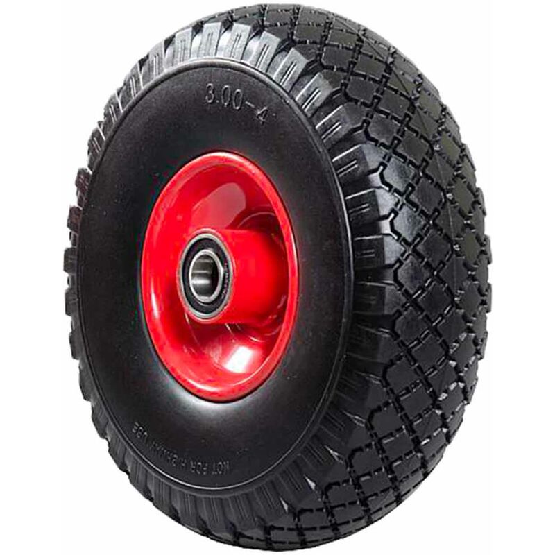 2 St/ück Schubkarren Rad Vollgummi PU Pannensicher Kugellager 4.80//4.00-8 400x100mm